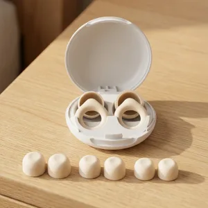 Weiche ergonomische Silikon-Ohrstöpsel, schalldichte Schlafstöpsel mit Box